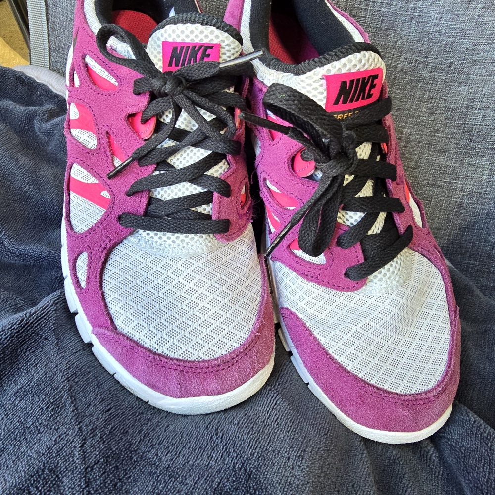 Nike Pink and White Athletic Shoes